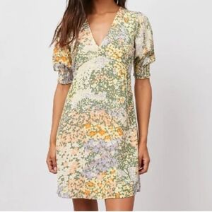 Rails Roma Gardenia Floral Mini Dress Size S MSRP $225